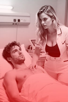 Patient mit Dauererektion