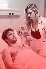 Patient mit Dauererektion