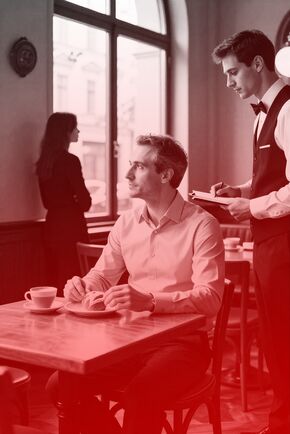 Perfekte Ruhe, unordentliche Gedanken